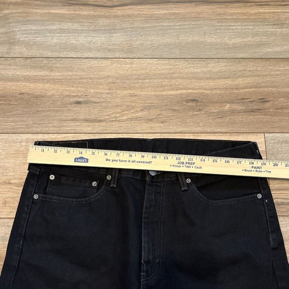 Men's Levis 505 Regular Fit Denim Jeans SZ 36x30 Black Cotton Modern Red Tab - Picture 12 of 12